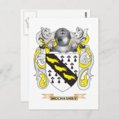 Het wapen van McChesney (familiewapen) Briefkaart (Voorkant / Achterkant)