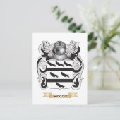 Het wapen van McCoy (familiewapen) Briefkaart (Staand voorkant)