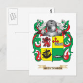 Het wapen van McCutcheon (familiewapen) Briefkaart (Voorkant / Achterkant)