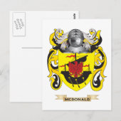 Het wapen van McDonald (familiewapen) Briefkaart (Voorkant / Achterkant)