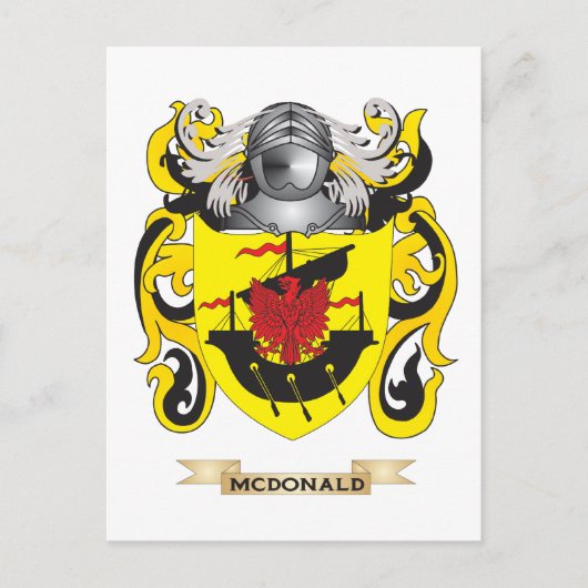Het wapen van McDonald (familiewapen) Briefkaart (Voorkant)