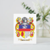 Het wapen van McEvoy (familiewapen) Briefkaart (Staand voorkant)