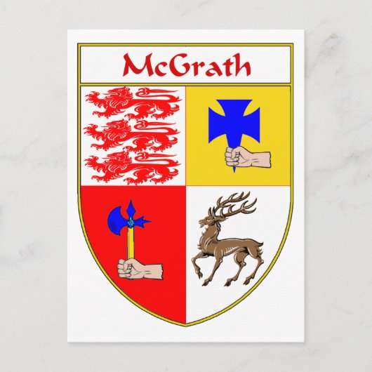 Het wapen van McGrath / Family Crest Briefkaart (Voorkant)