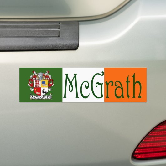 Het wapen van McGrath Vlag Bumpersticker (Op auto)