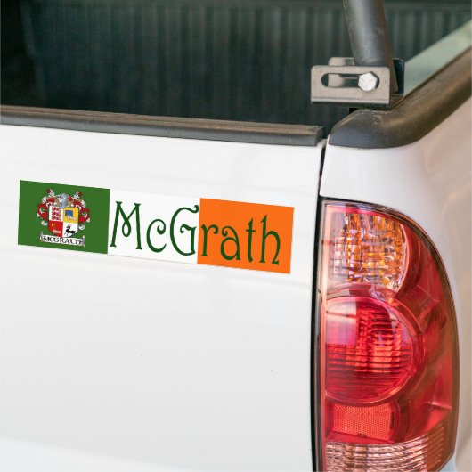 Het wapen van McGrath Vlag Bumpersticker (Op Truck)