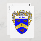 Het wapen van McKay (Mantled) Briefkaart (Voorkant / Achterkant)