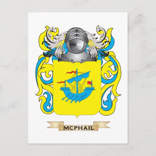 Het wapen van McPhail (familiewapen) Briefkaart (Voorkant)