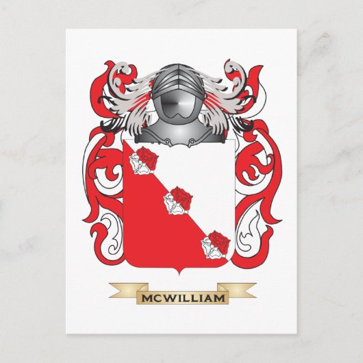 Het wapen van McWilliam (familiewapen) Briefkaart (Voorkant)