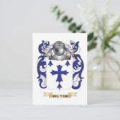 Het wapen van Milton (familiewapen) Briefkaart (Staand voorkant)