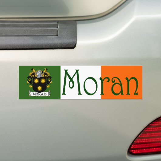 Het wapen van Moran Vlag Bumpersticker (Op auto)