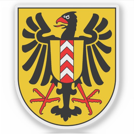 Het wapen van Neuchâtel, Zwitserland Sticker (Voorkant)