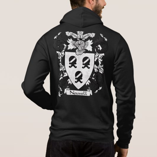 Het wapen van Nouwell Mannen Hoodie (Achterkant)