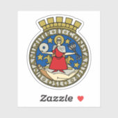 Het wapen van Oslo Sticker (Vel)