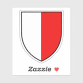 Het wapen van Payerne, Zwitserland Sticker (Vel)