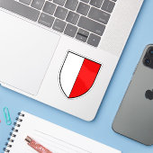 Het wapen van Payerne, Zwitserland Sticker (Laptop met iPhone)