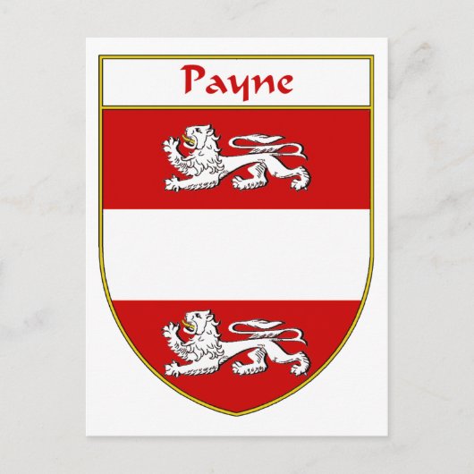 Het wapen van Payne / Family Crest Briefkaart (Voorkant)