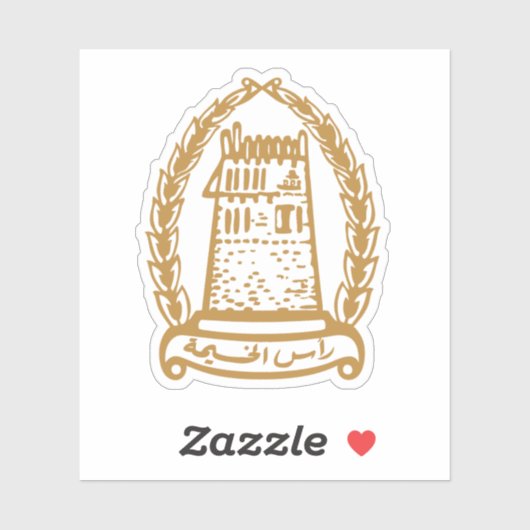 Het wapen van Ras al-Khaimah Sticker (Vel)