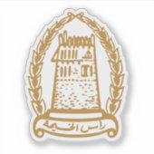 Het wapen van Ras al-Khaimah Sticker (Voorkant)