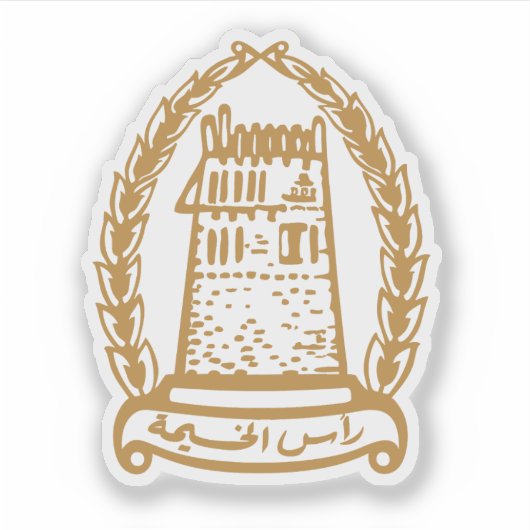 Het wapen van Ras al-Khaimah Sticker (Voorkant)