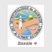 Het wapen van Rawson, Argentinië Sticker (Vel)