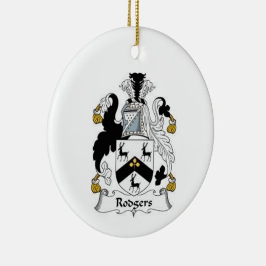Het wapen van Rodgers Keramisch Ornament (Rechts)