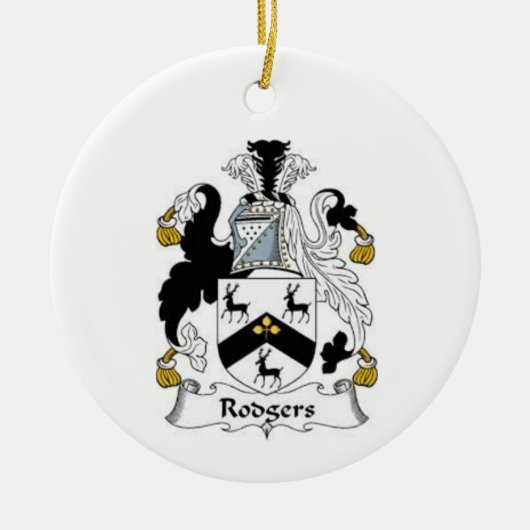 Het wapen van Rodgers Keramisch Ornament (Voorkant)
