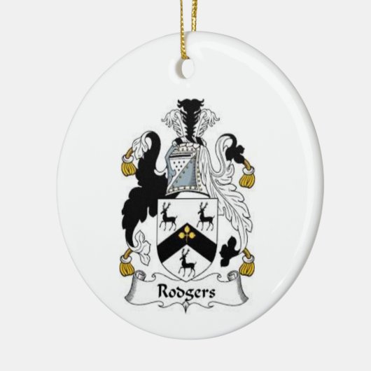 Het wapen van Rodgers Keramisch Ornament (Links)