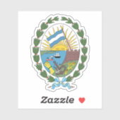 Het wapen van Rosario, Argentinië Sticker (Vel)