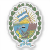Het wapen van Rosario, Argentinië Sticker (Voorkant)