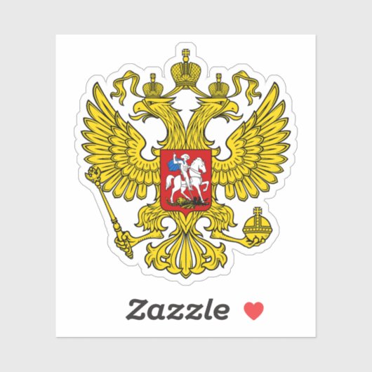 Het wapen van Rusland Sticker (Vel)