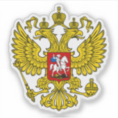 Het wapen van Rusland Sticker (Voorkant)