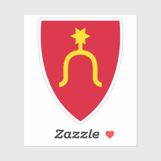 Het wapen van Rygge Sticker (Vel)