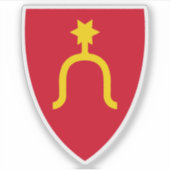 Het wapen van Rygge Sticker (Voorkant)