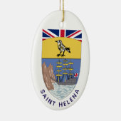 Het wapen van Saint Helena Keramisch Ornament (Rechts)