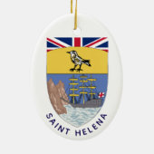Het wapen van Saint Helena Keramisch Ornament (Achterkant)