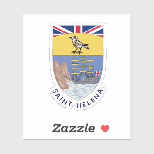 Het wapen van Saint Helena Sticker (Vel)