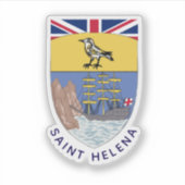 Het wapen van Saint Helena Sticker (Voorkant)
