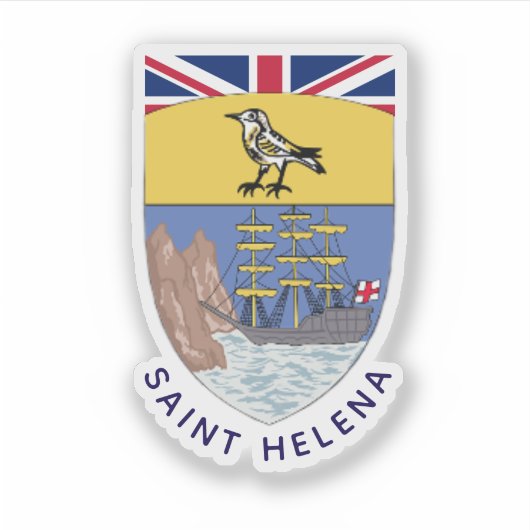 Het wapen van Saint Helena Sticker (Voorkant)