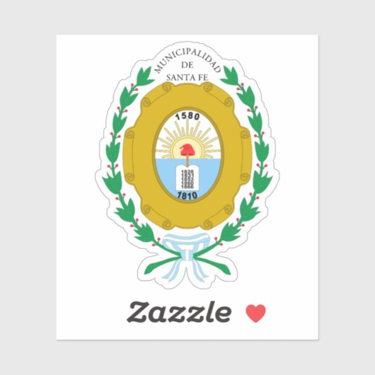 Het wapen van Santa Fe, Argentinië Sticker (Vel)