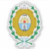 Het wapen van Santa Fe, Argentinië Sticker (Voorkant)