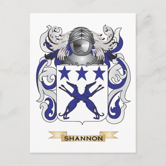 Het wapen van Shannon (familiewapen) Briefkaart