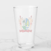 Het wapen van Suriname Glas (Achterkant)