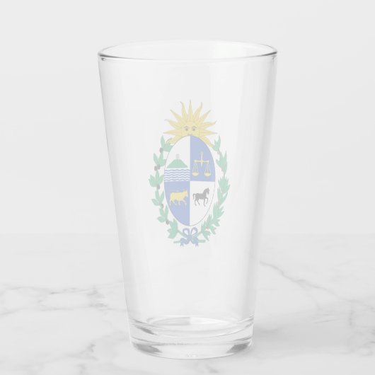 Het wapen van Uruguay Glass Glas (Achterkant)