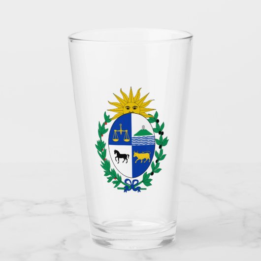 Het wapen van Uruguay Glass Glas (Voorkant)