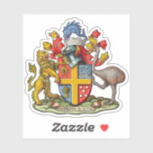 Het wapen van Wellington, Nieuw-Zeeland Sticker (Vel)