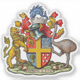 Het wapen van Wellington, Nieuw-Zeeland Sticker