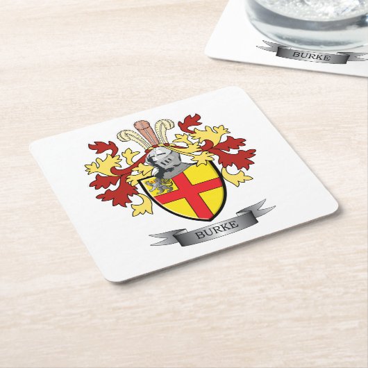 Het Wapenschild van Burke Kartonnen Onderzetters (Schuin)