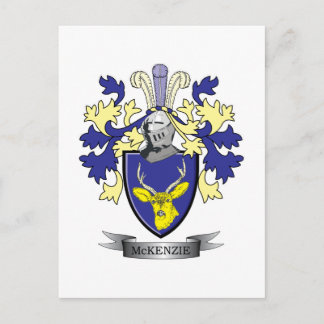 Het Wapenschild van CREST van de Familie van Briefkaart