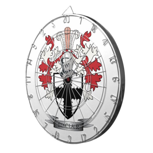 Het Wapenschild van CREST van de Familie van Dartbord (Voorkant Rechts)