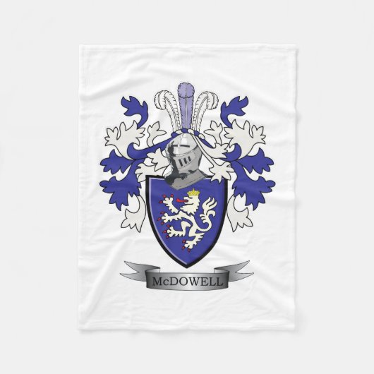 Het Wapenschild van CREST van de Familie van Fleece Deken (Voorkant)